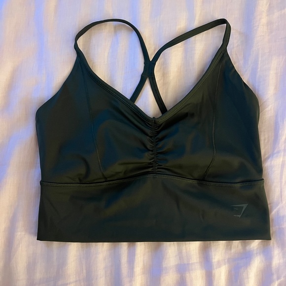 Gymshark Elevate Long Line Sports Bra - Green - Medium - Picture 1 of 2